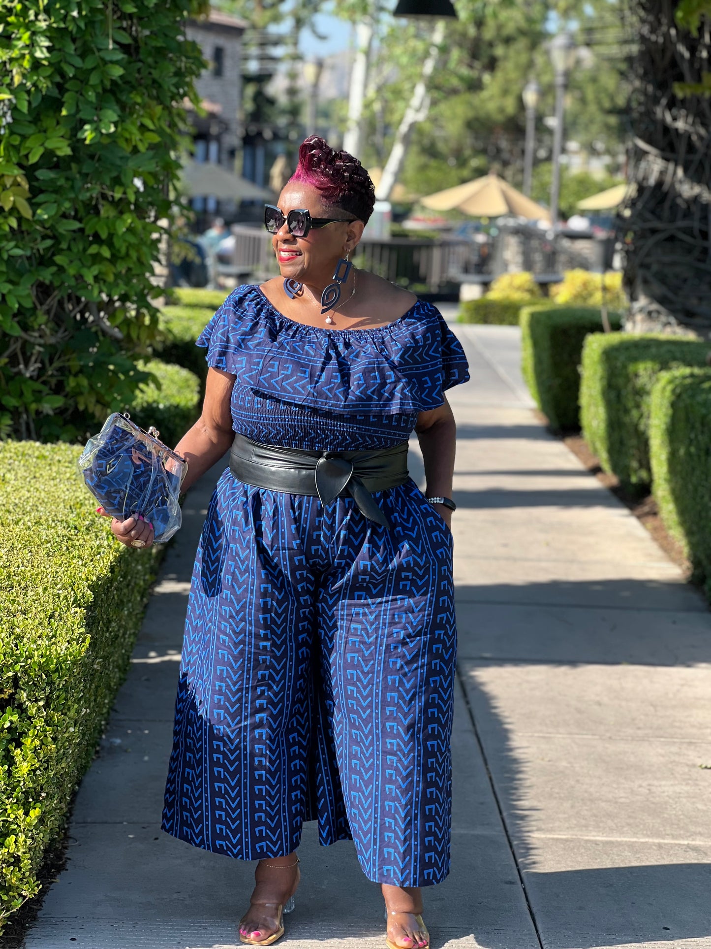 Sophie African Print Jumpsuit - Shirley Girl Boutique