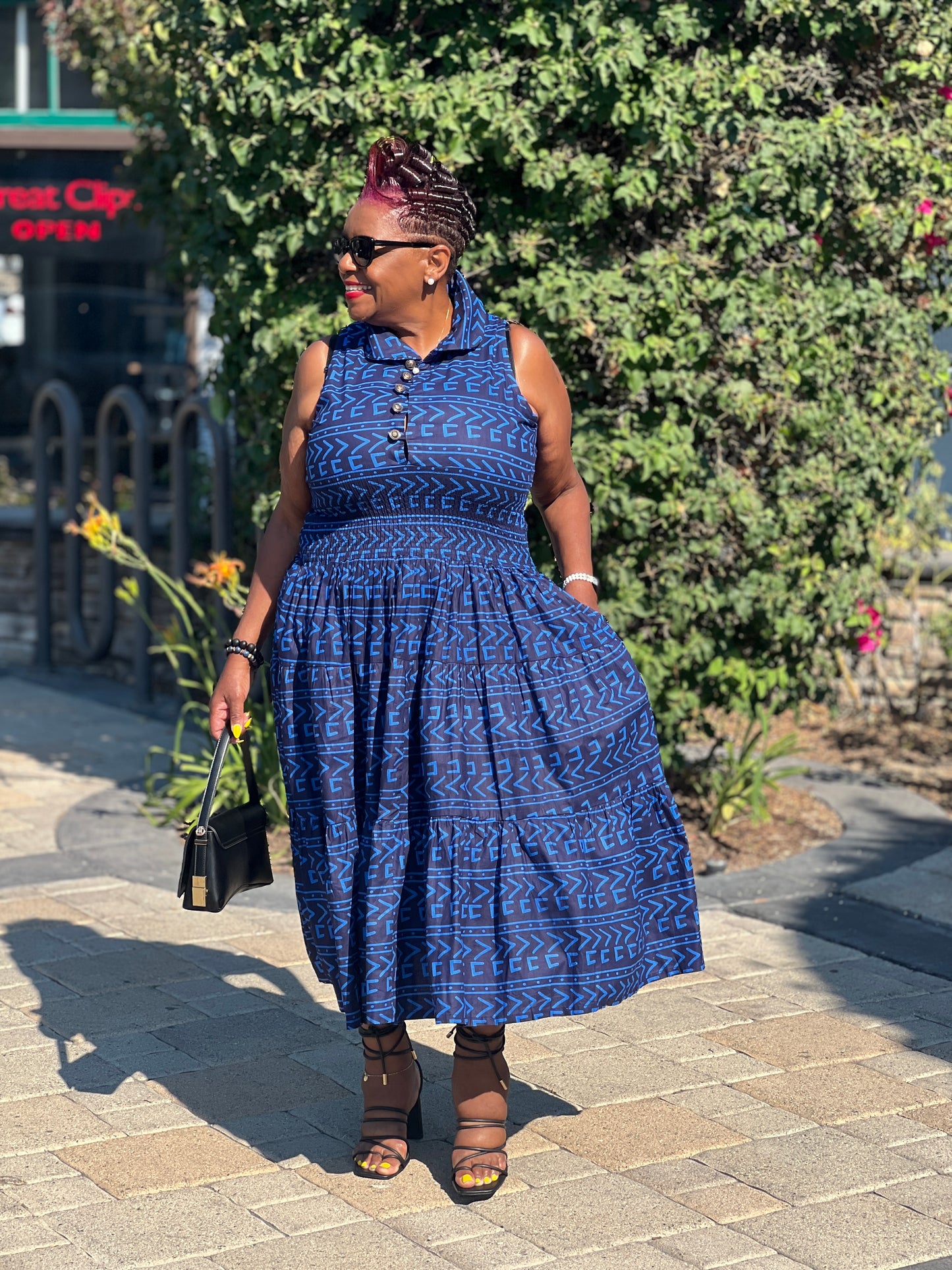 Echo African Print Dress