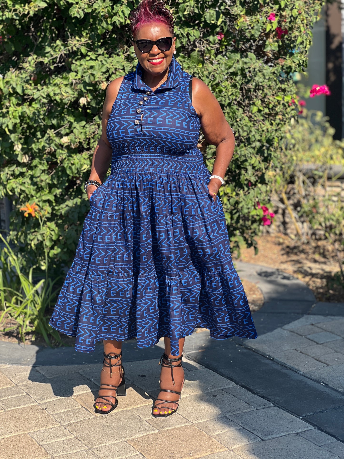 Echo African Print Dress