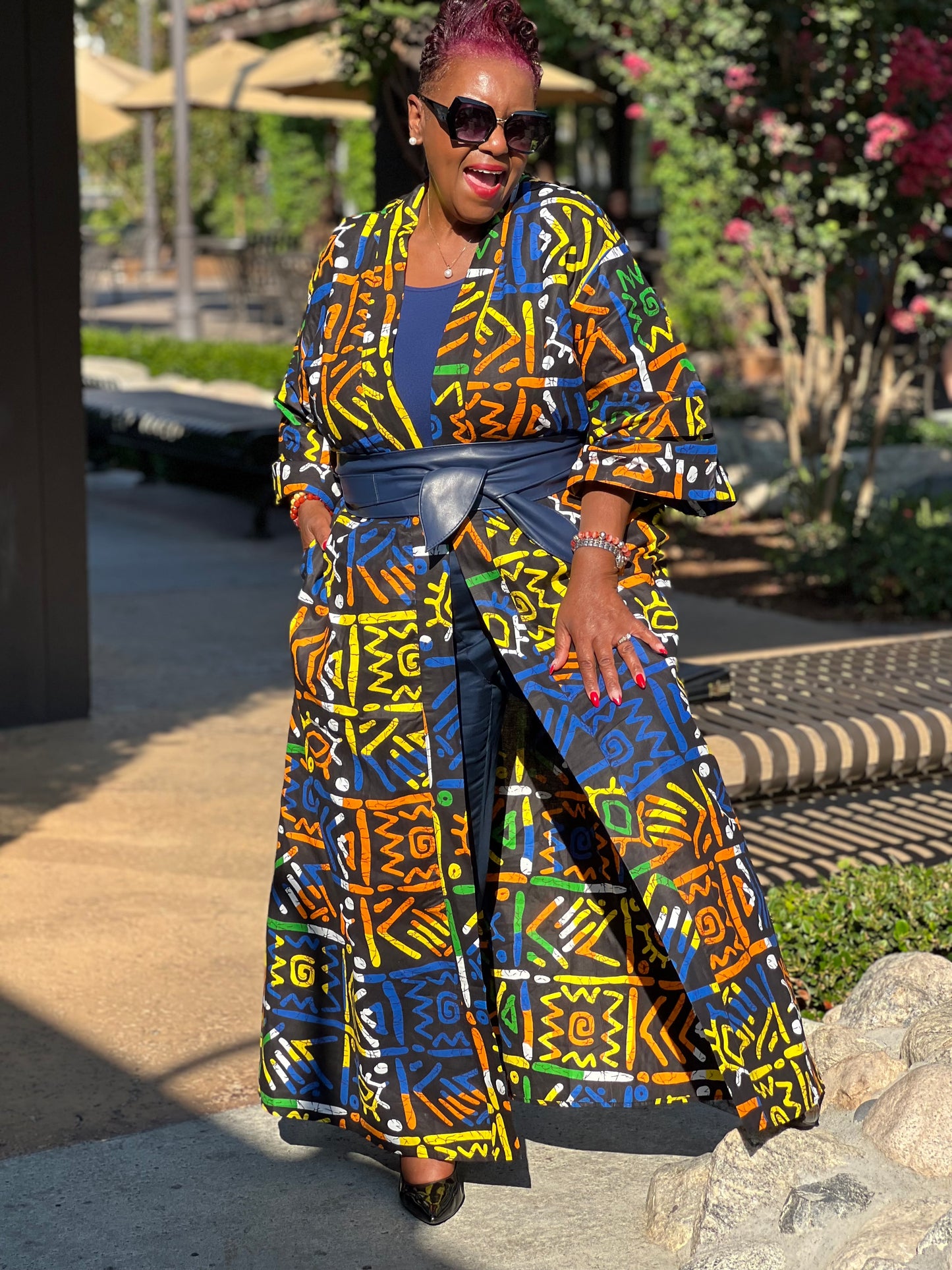 Bristol Colorful African Print Kimono | Statement Endless Possibilities