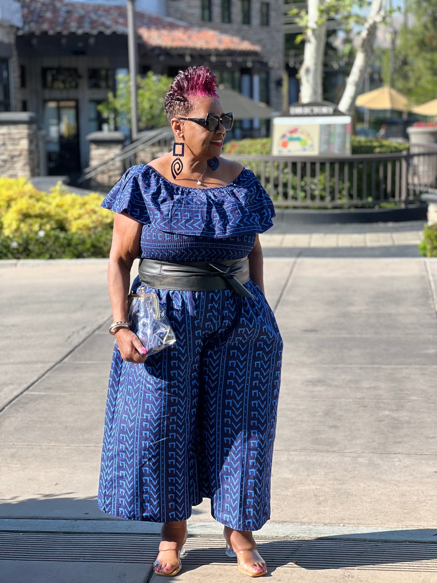 Sophie African Print Jumpsuit - Shirley Girl Boutique