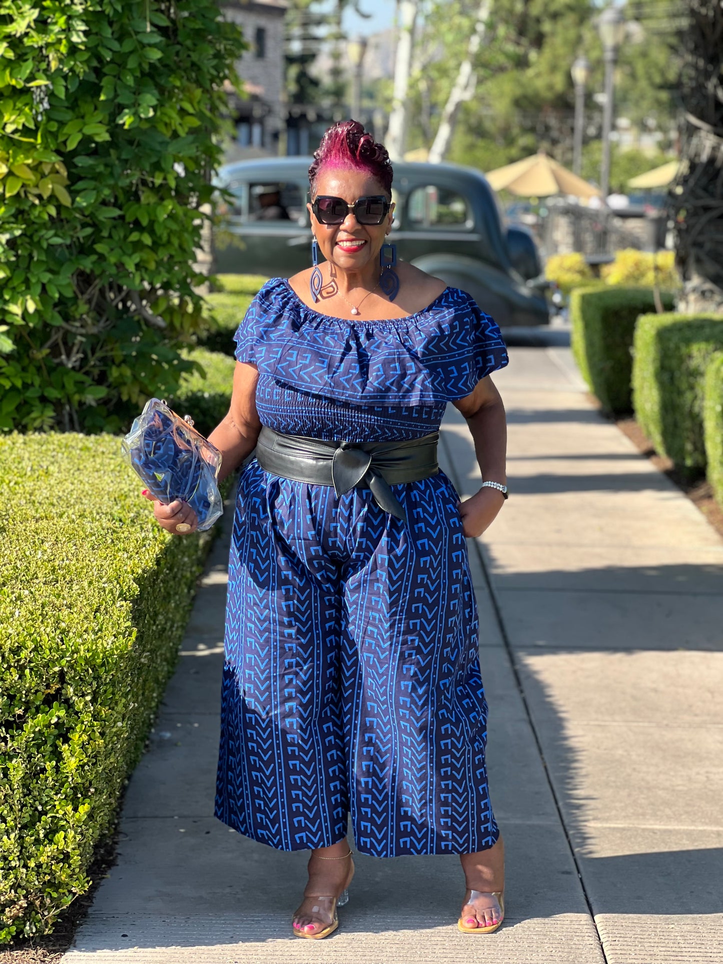 Sophie African Print Jumpsuit - Shirley Girl Boutique
