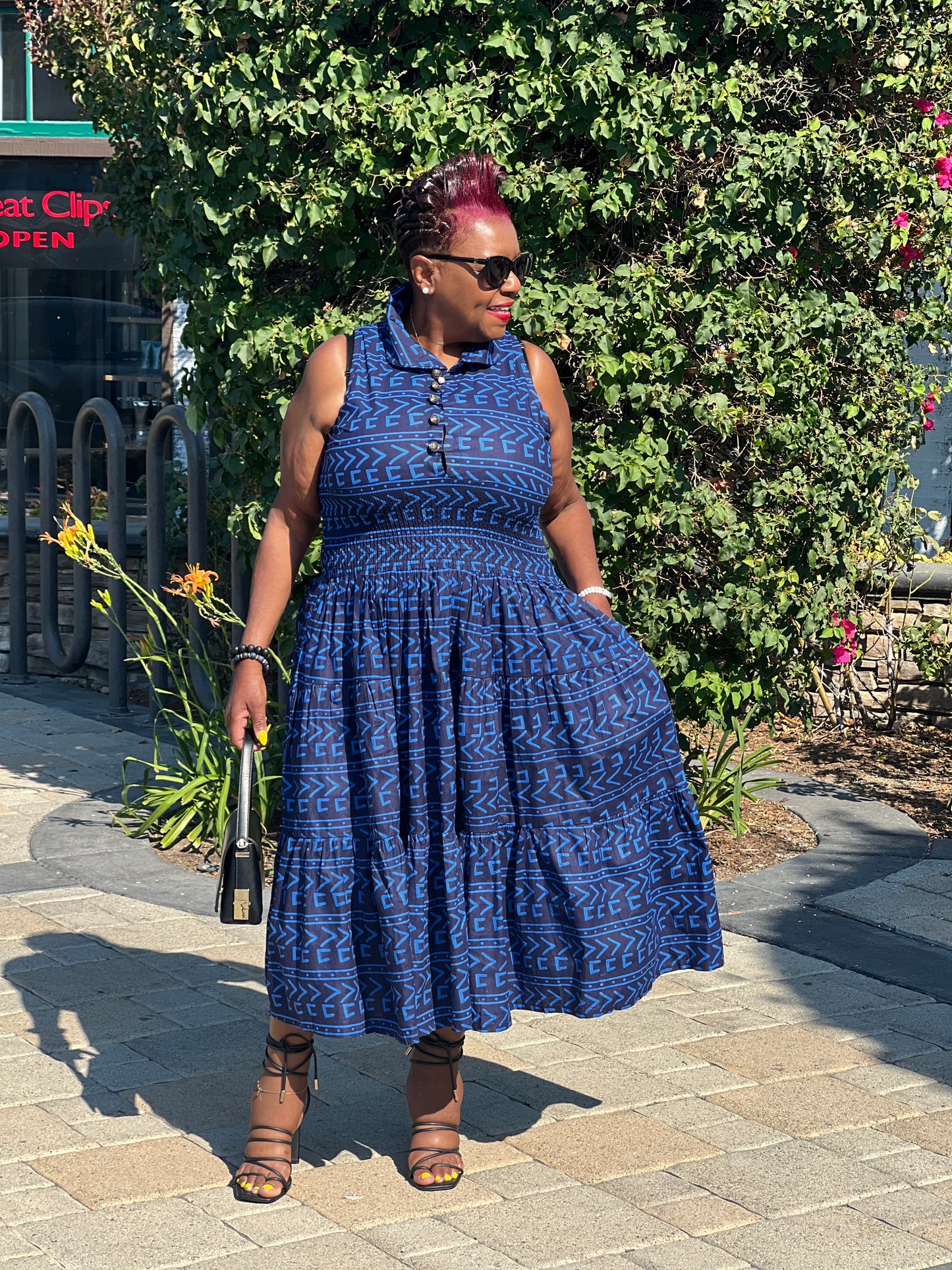 Echo African Print Dress
