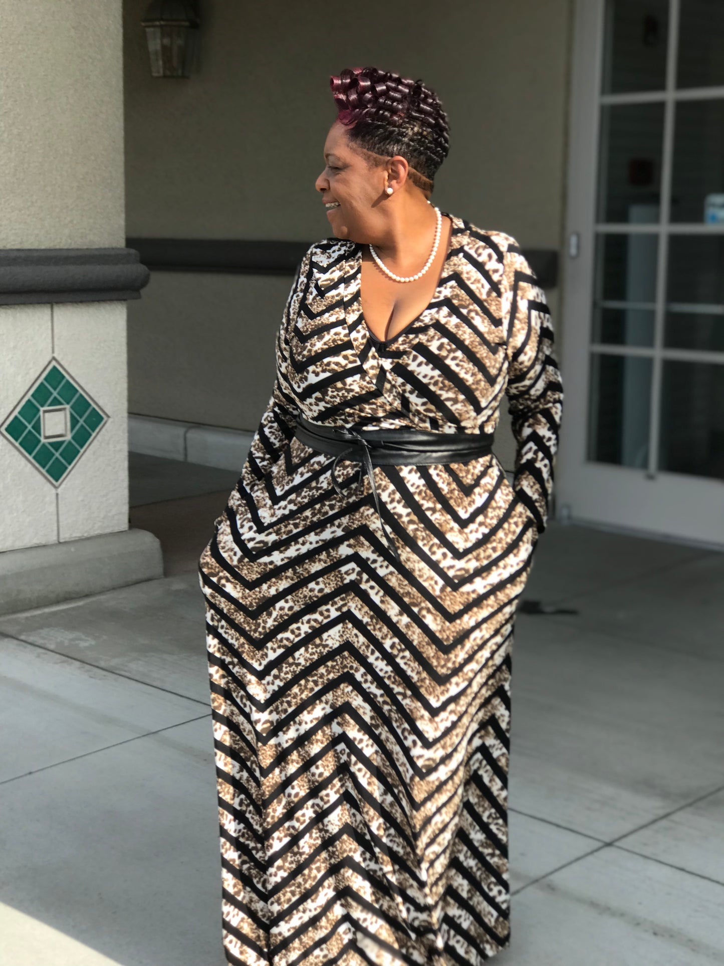 Noelle Animal Print Maxi - Shirley Girl Boutique
