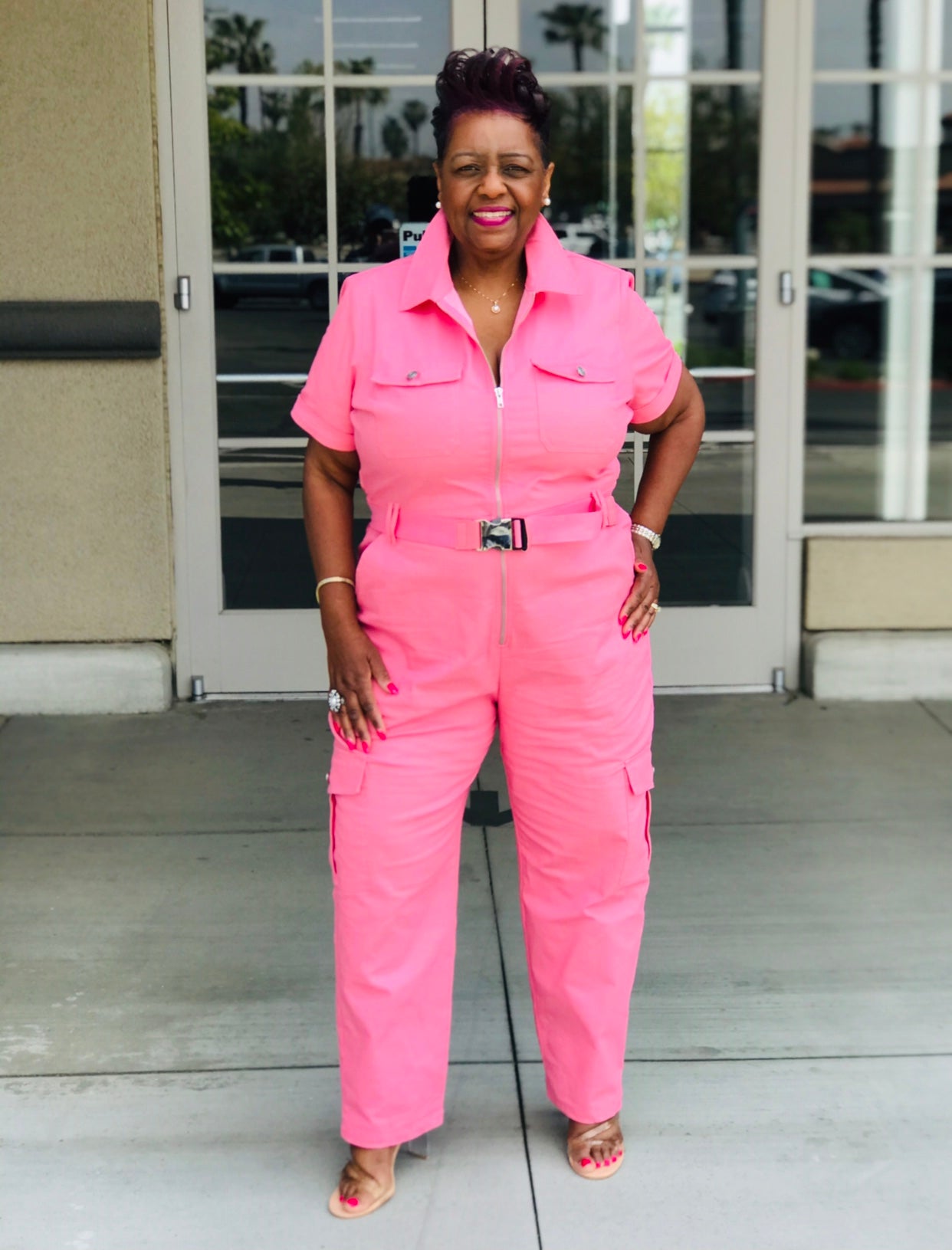Deliah Cargo Jumpsuit-Shirley Girl Boutique