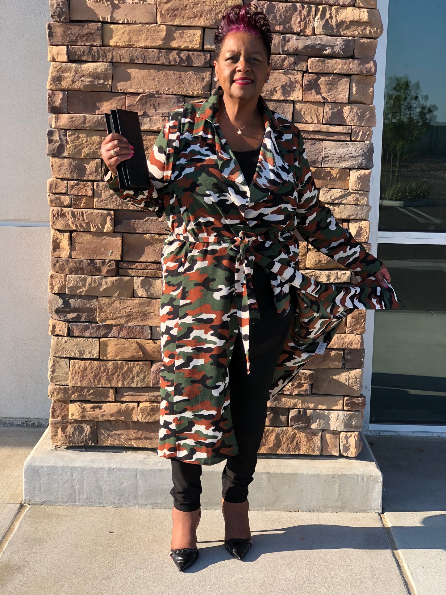 Lyric Camo Maxi Jacket - Shirley Girl Boutique