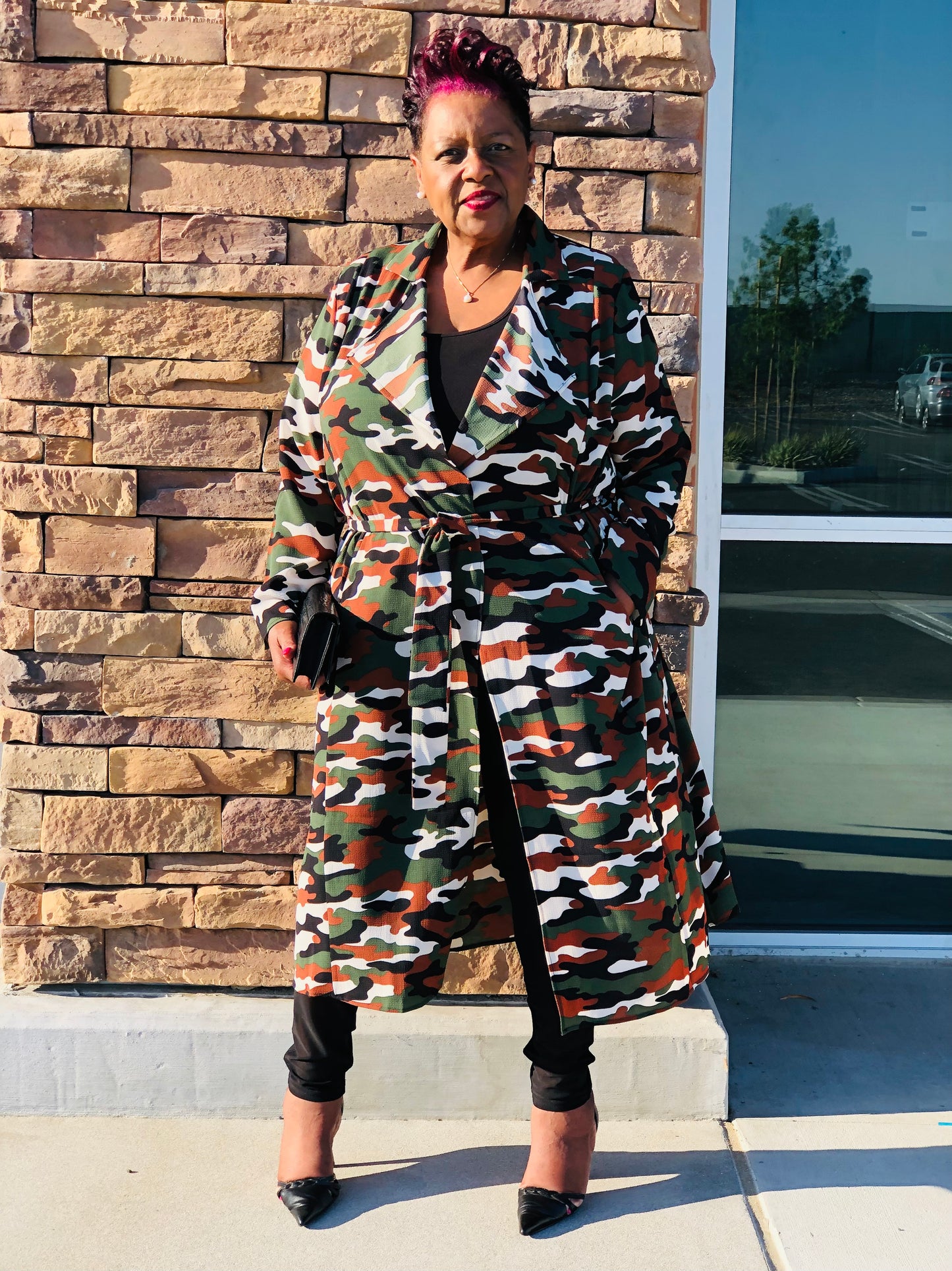 Lyric Camo Maxi Jacket - Shirley Girl Boutique