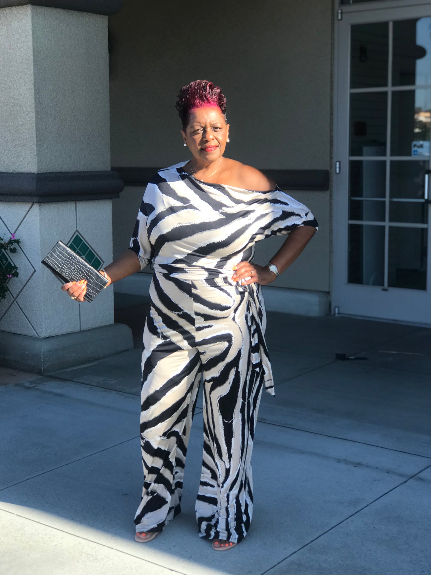 Logan Zebra Print Jumpsuit - Shirley Girl Boutique