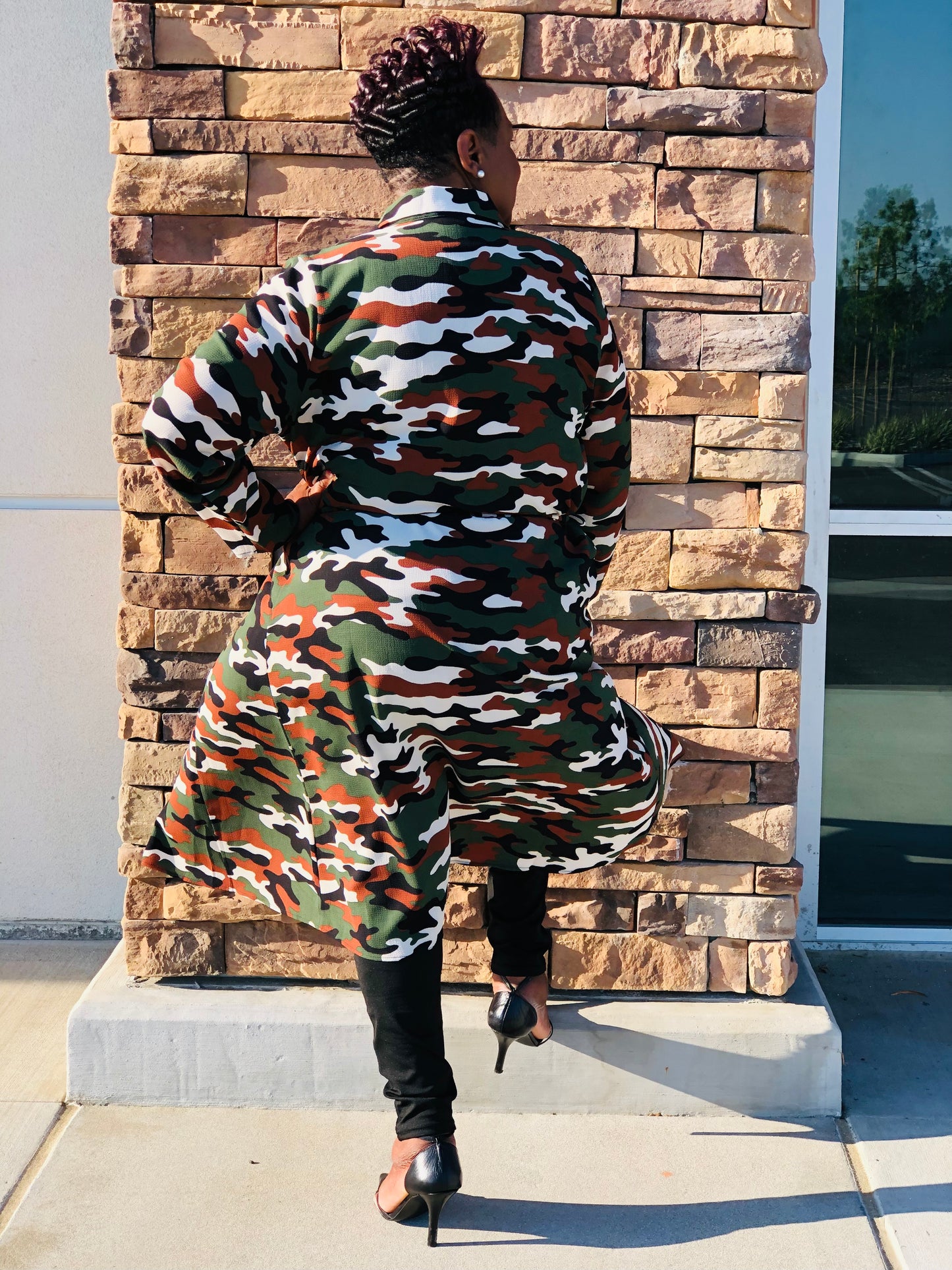 Lyric Camo Maxi Jacket - Shirley Girl Boutique