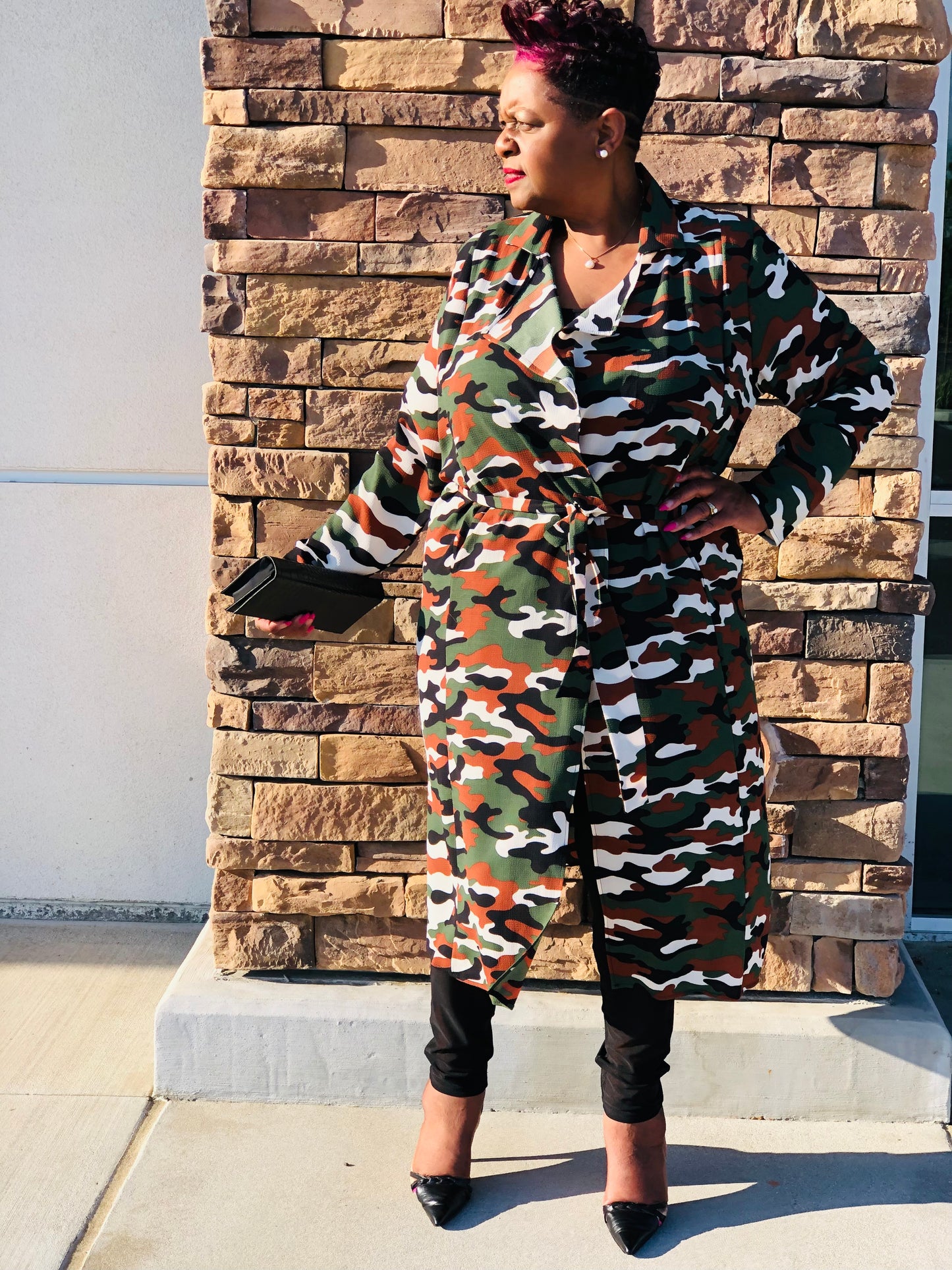 Lyric Camo Maxi Jacket - Shirley Girl Boutique