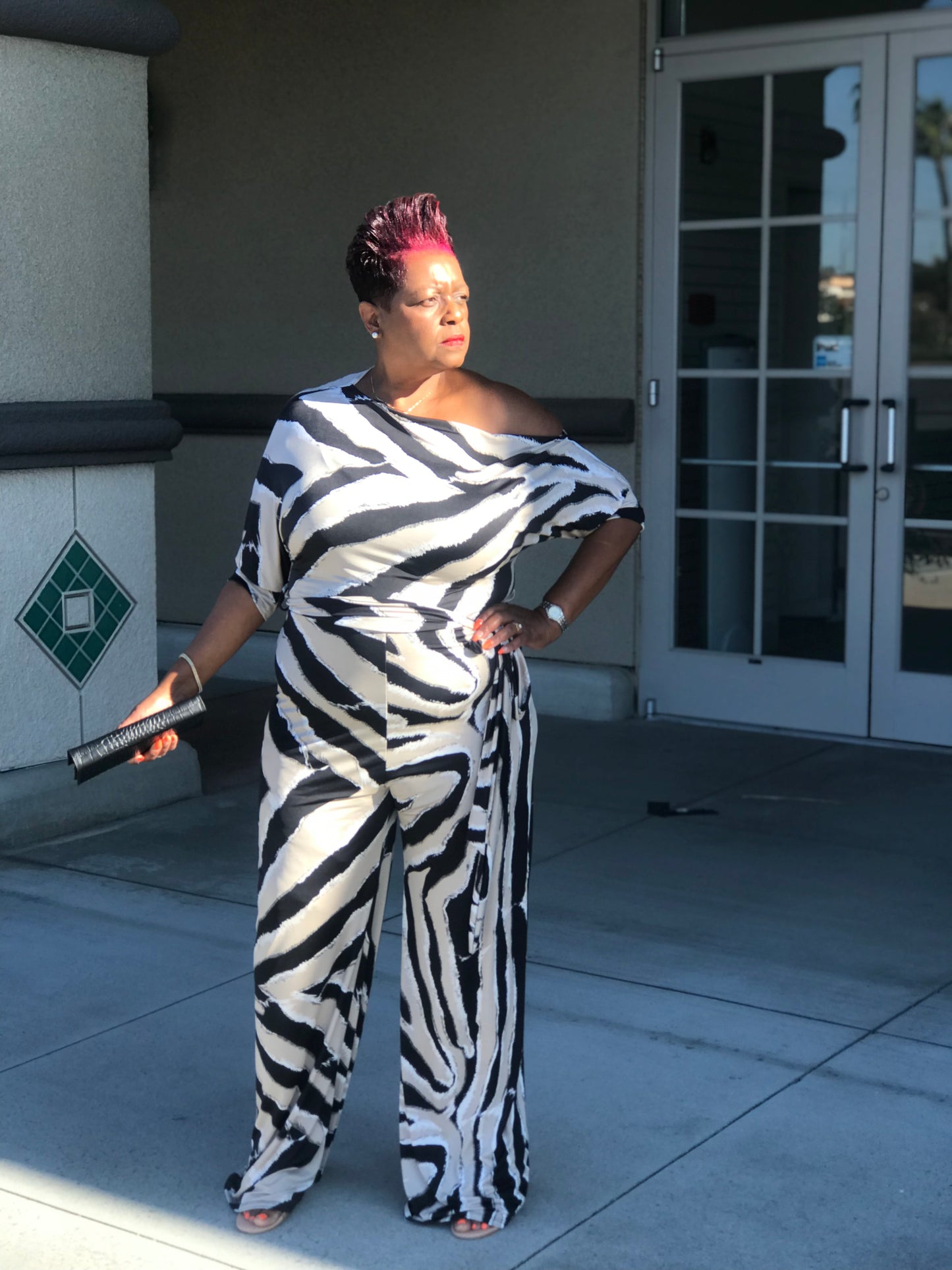 Logan Zebra Print Jumpsuit - Shirley Girl Boutique