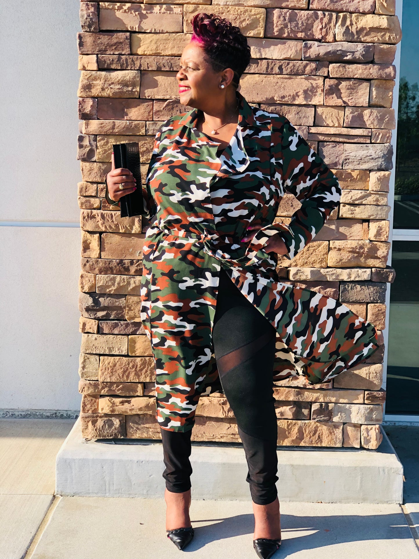 Lyric Camo Maxi Jacket - Shirley Girl Boutique