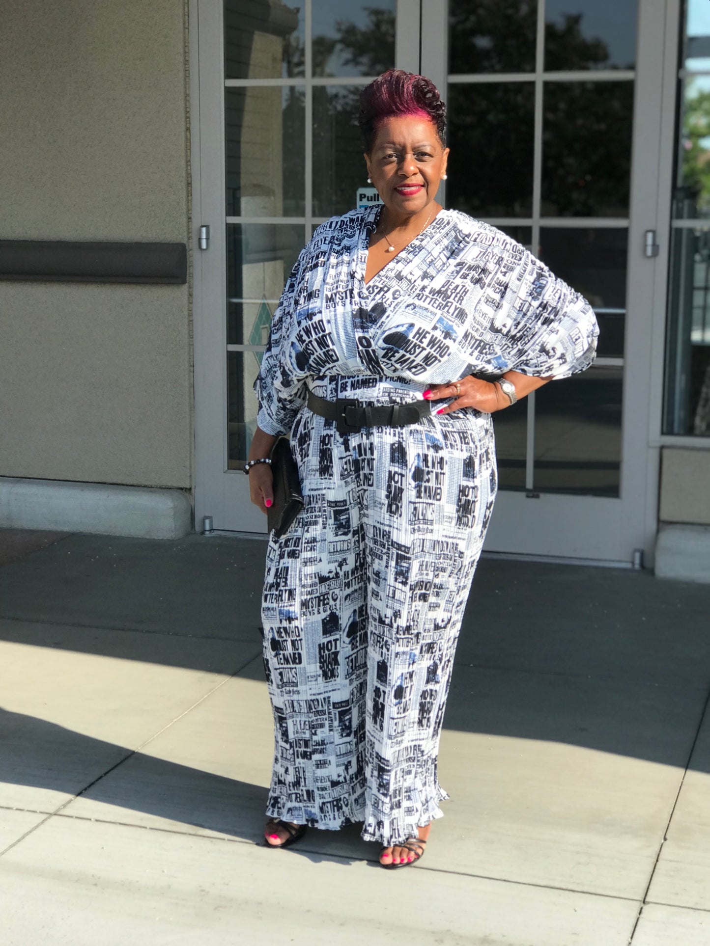 Headline News Jumpsuit - Shirley Girl Boutique