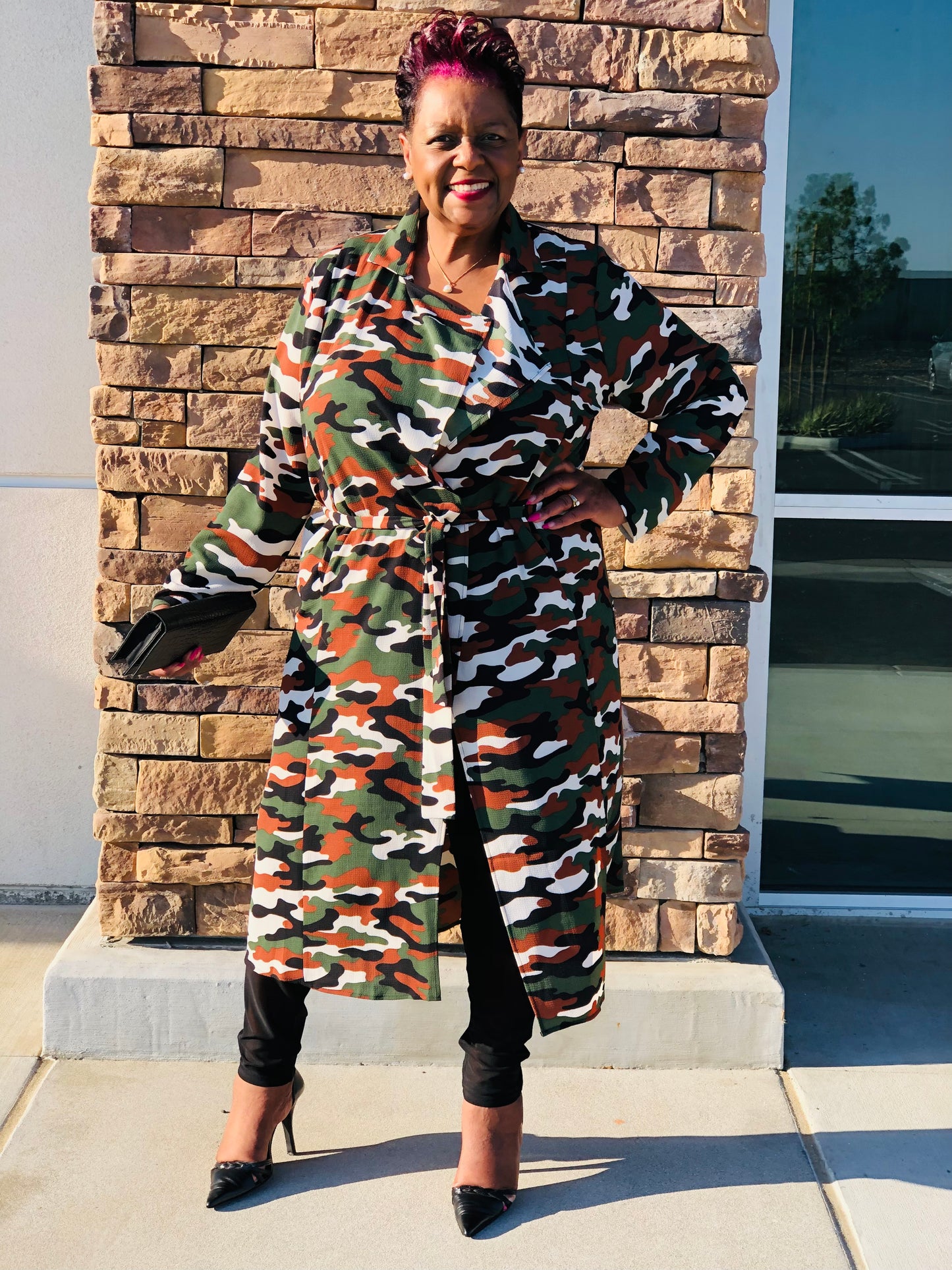 Lyric Camo Maxi Jacket - Shirley Girl Boutique
