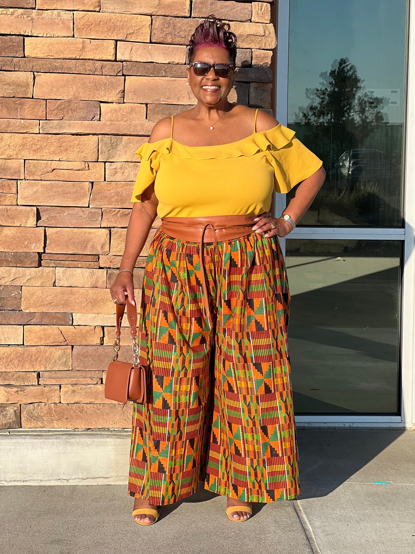 Kente Palazzo Pants - Shirley Girl Boutique