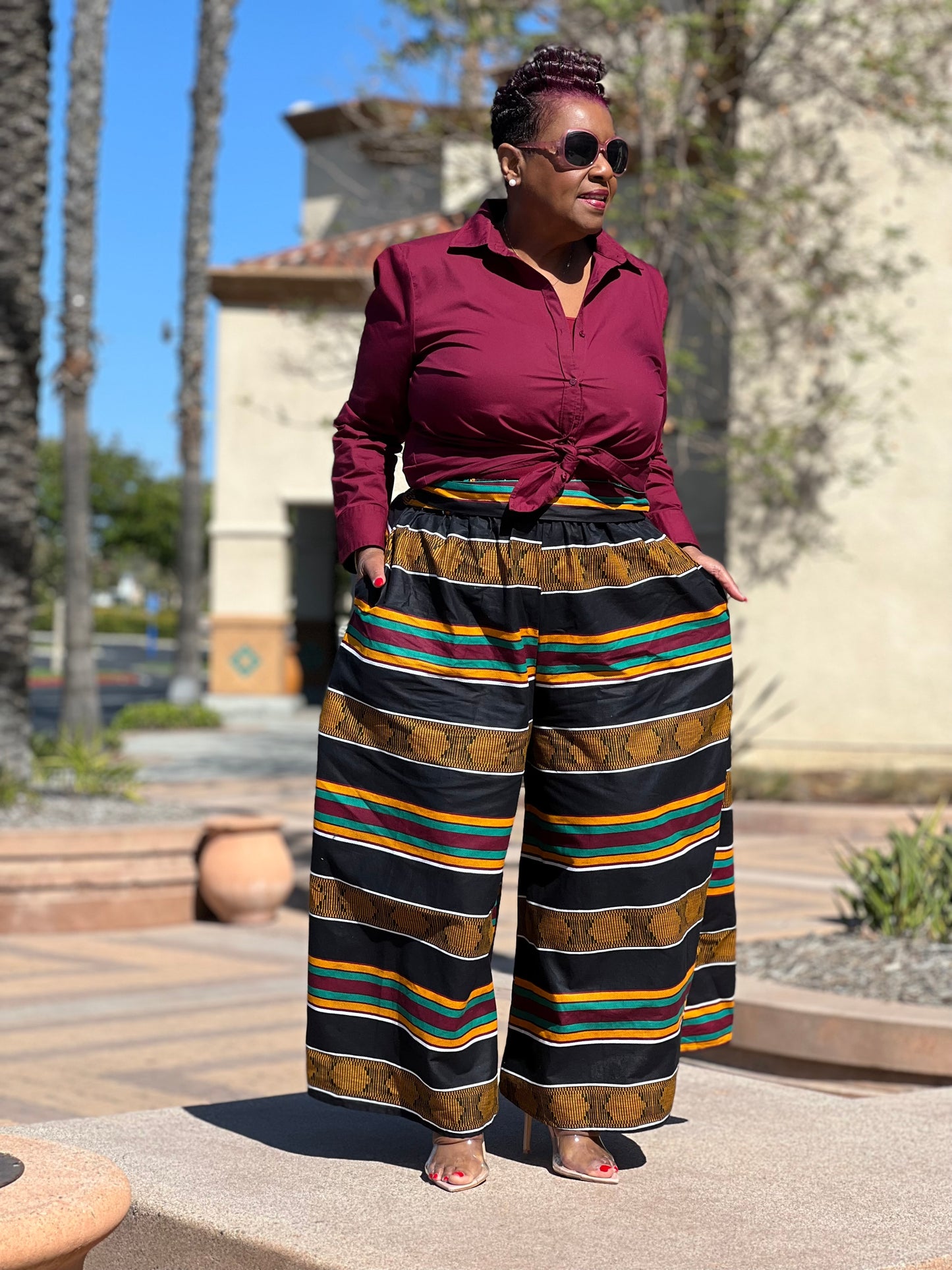 Tyra Palazzo Pants - Shirley Girl Boutique