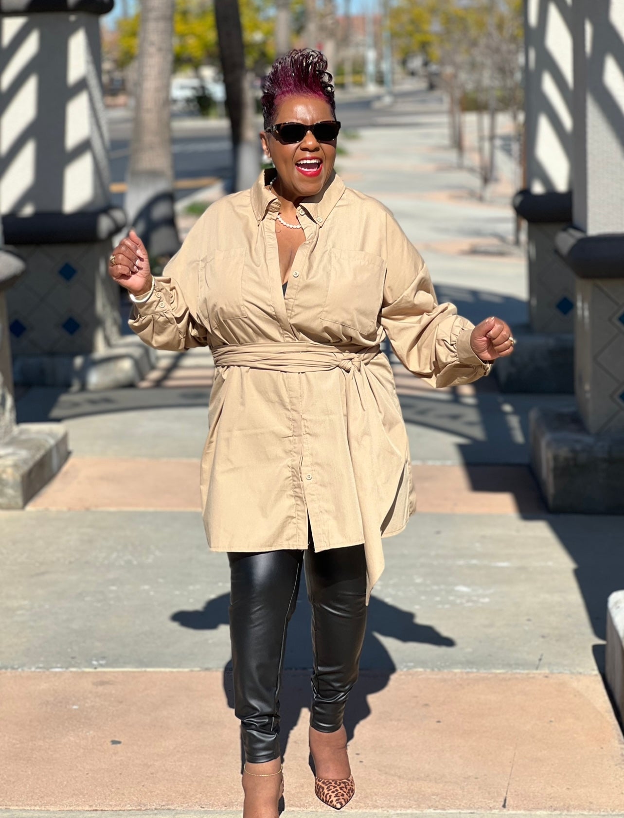 Kameron Plus Size Shirt Dress - Shirley Girl Boutique