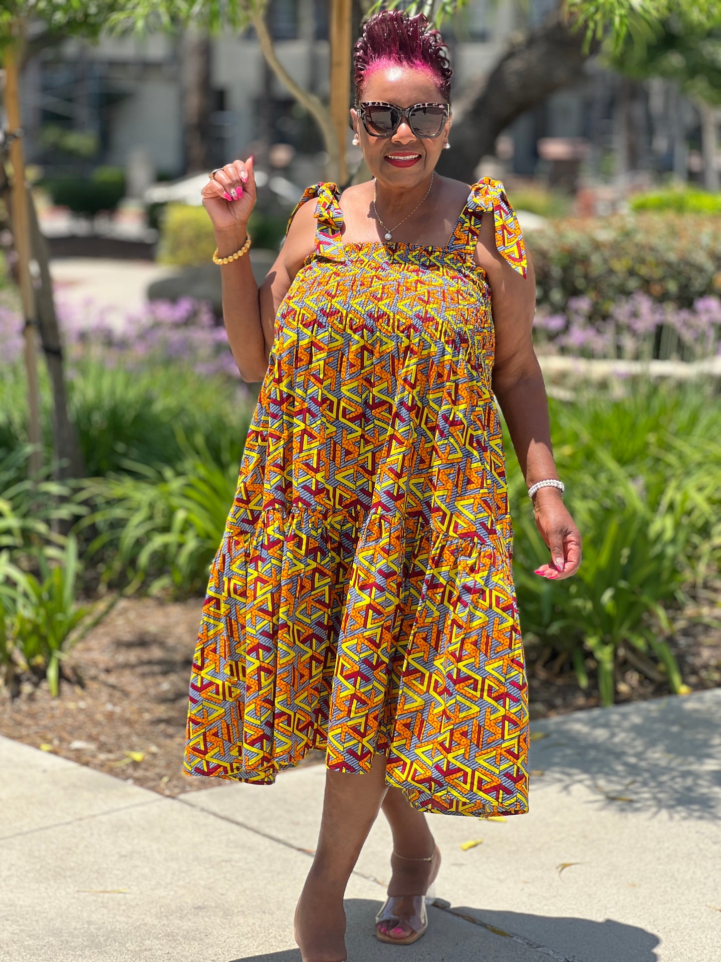 Coco African Print Dress