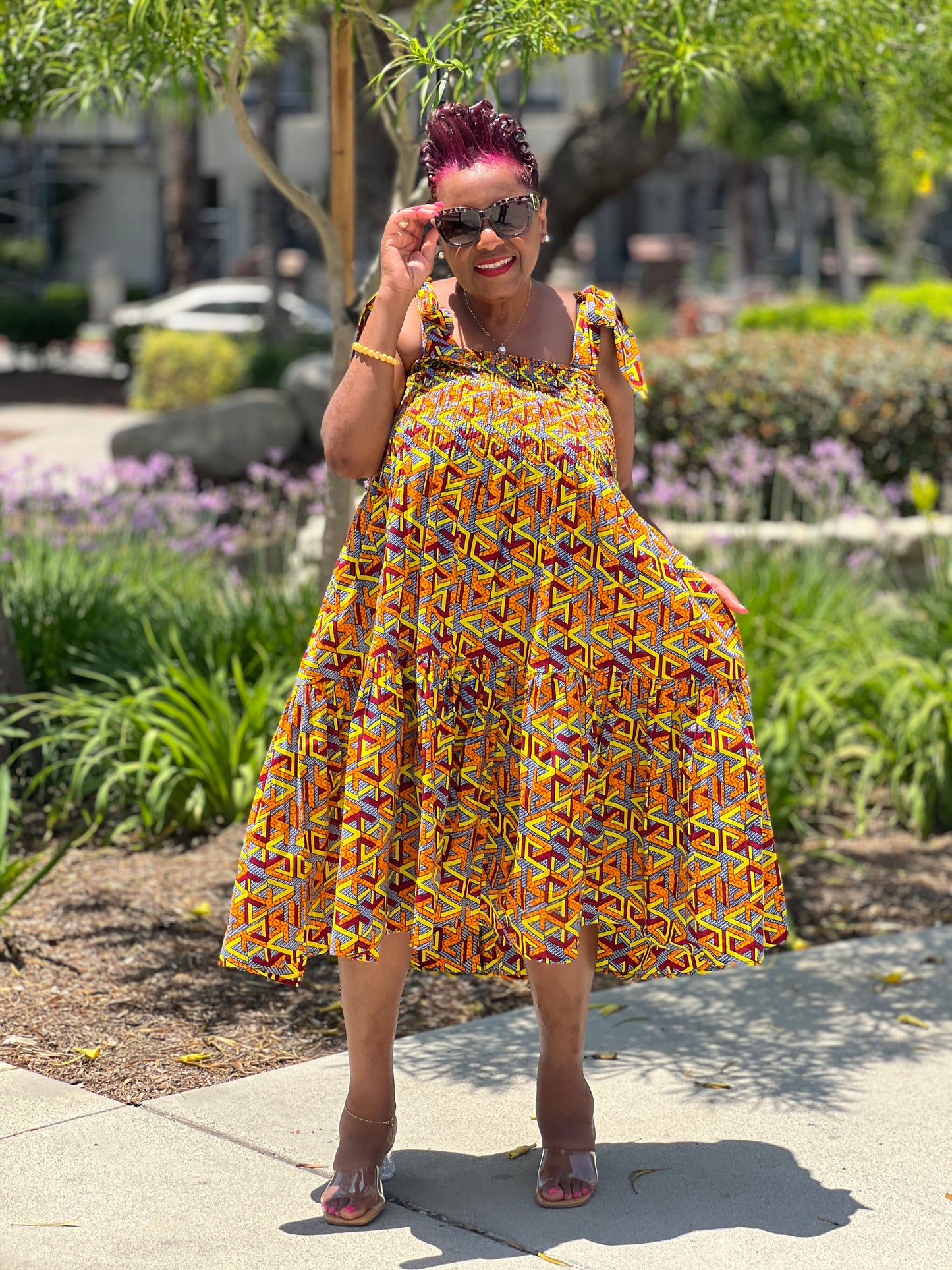 Coco African Print Dress