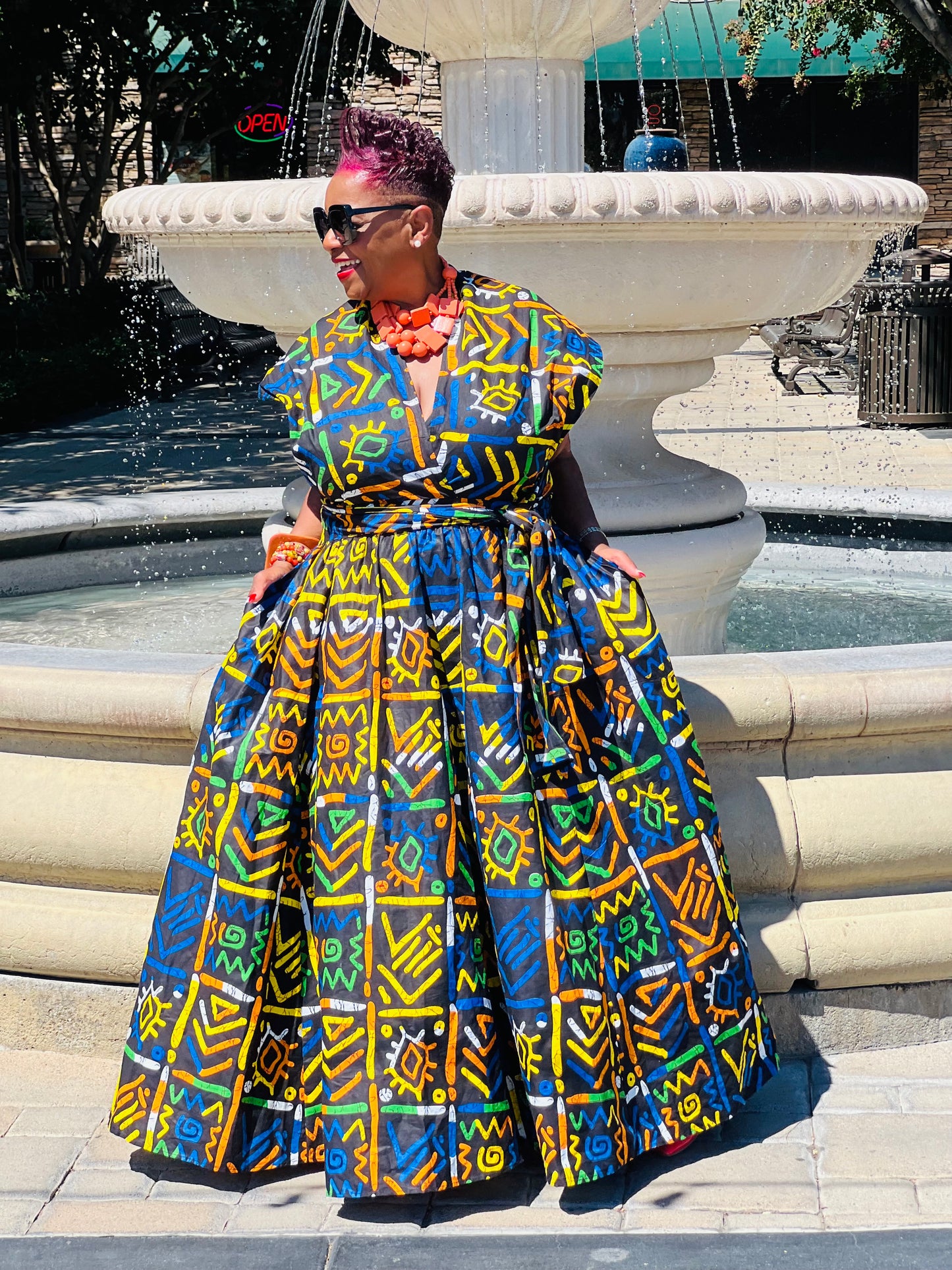 Mahogany Infinity Dress | African Print Versatile Wrap Style
