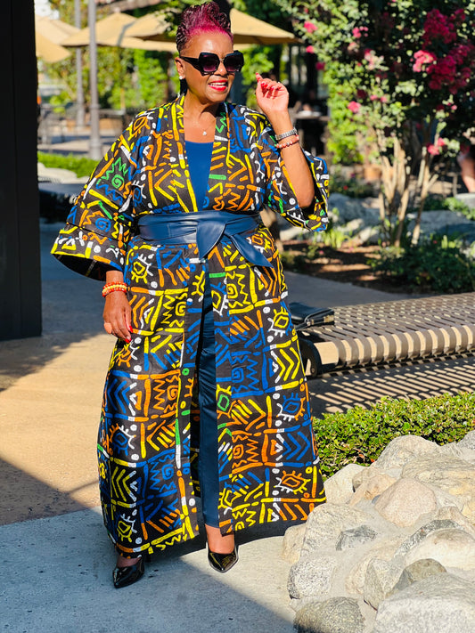 Bristol Colorful African Print Kimono | Statement Endless Possibilities