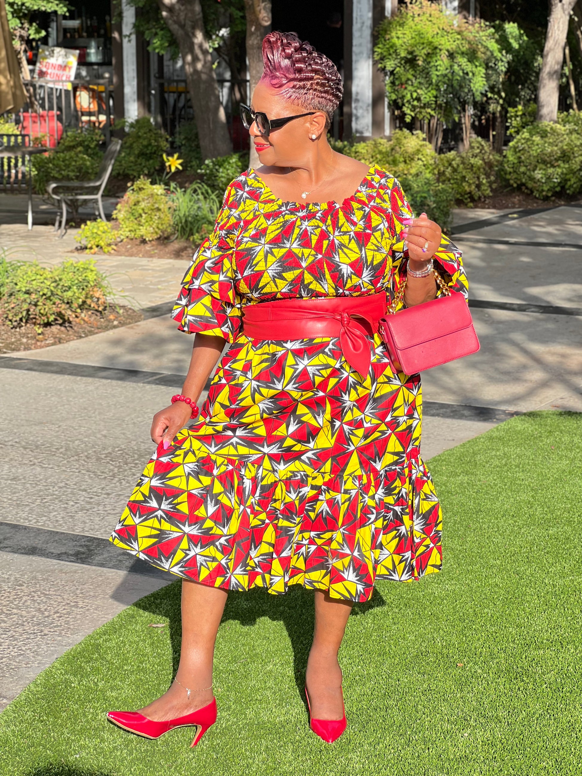 Dior African Print Midi Dress – Shirley Girl Boutique Dior African Print Midi Dress – Shirley Girl Boutique