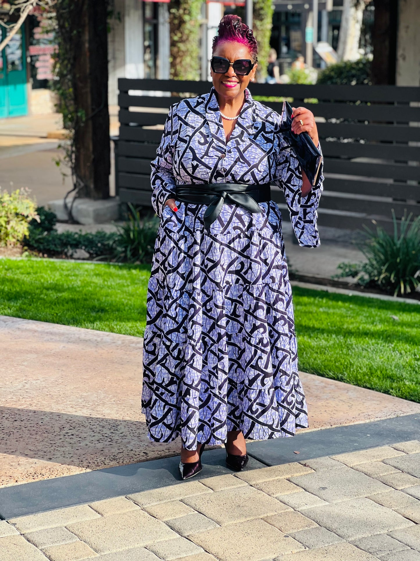 Karena African Print Dress
