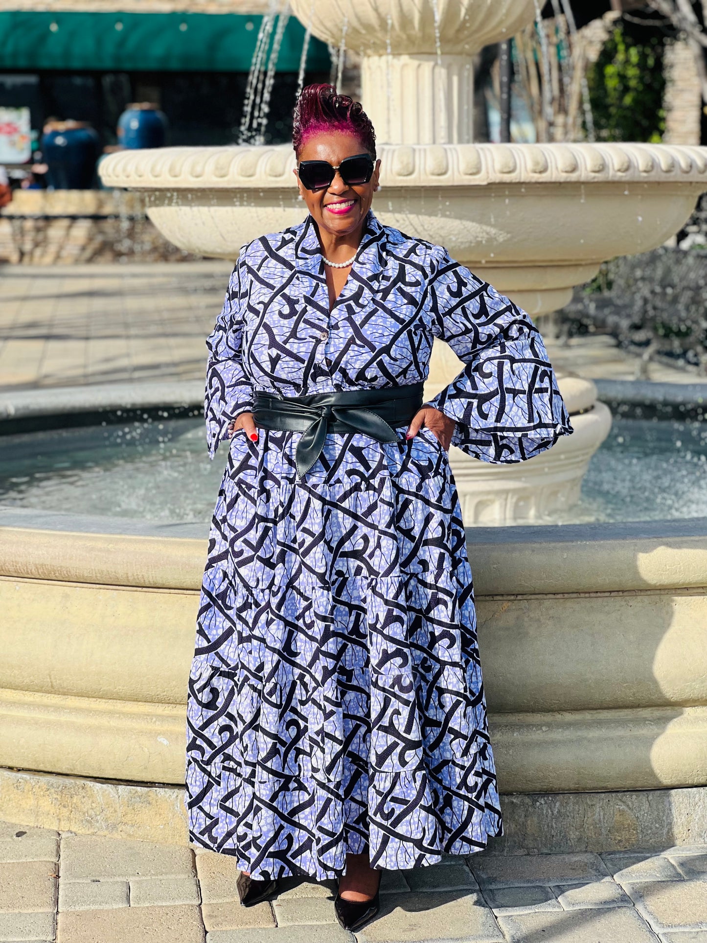 Karena African Print Dress
