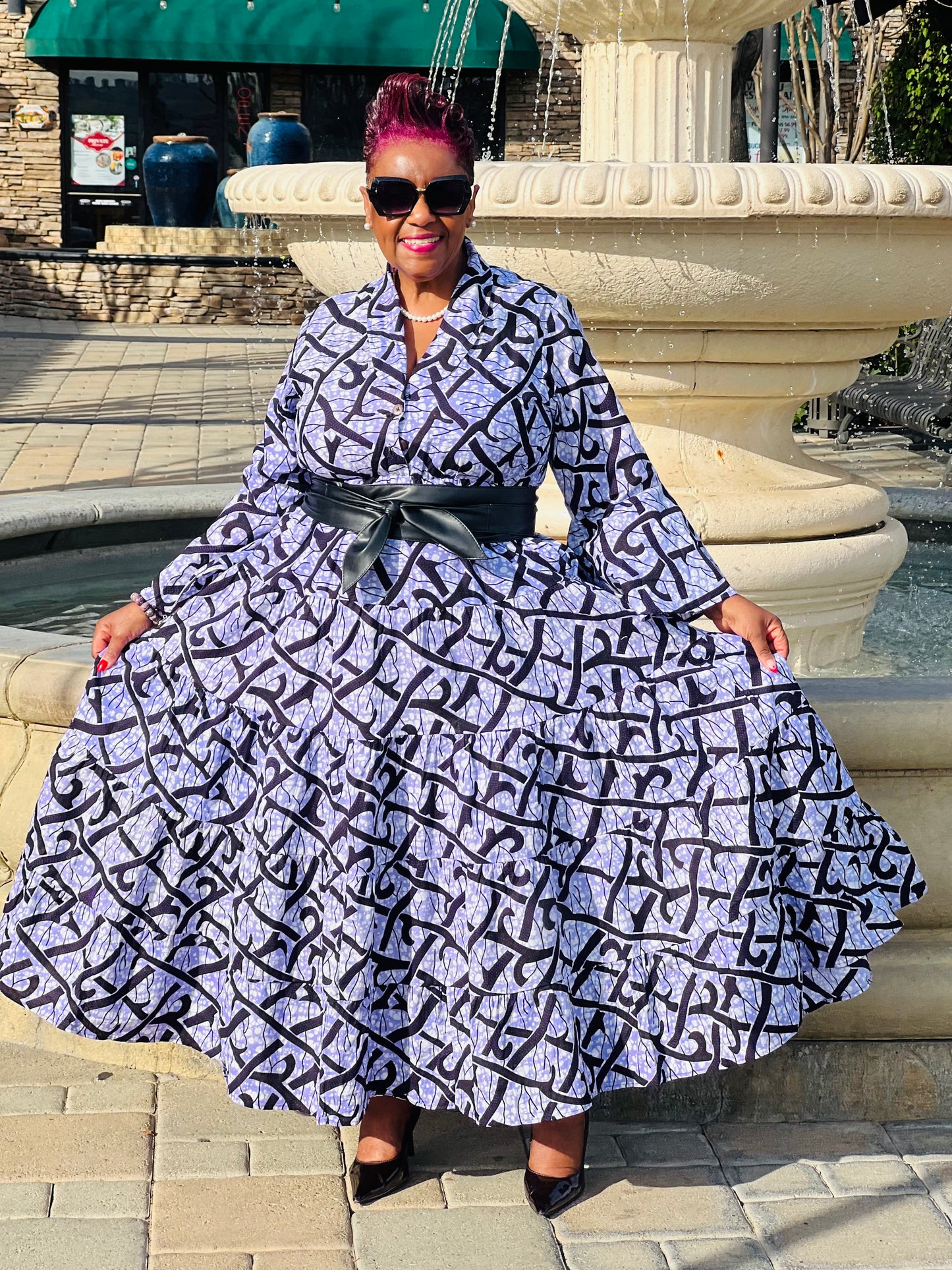 Karena African Print Dress
