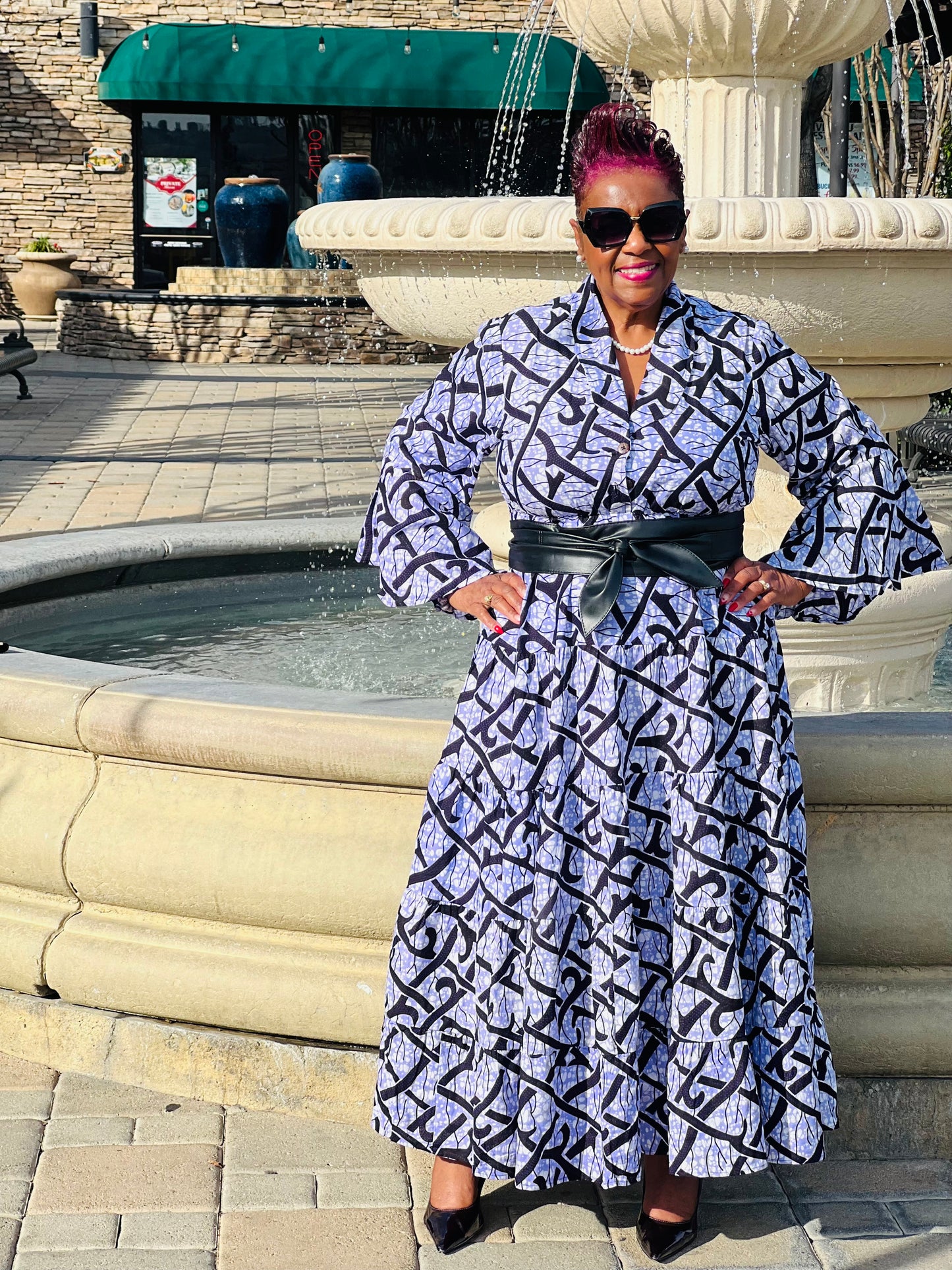 Karena African Print Dress
