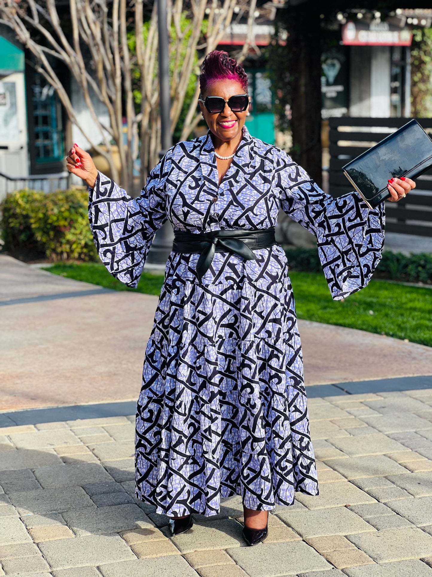 Karena African Print Dress