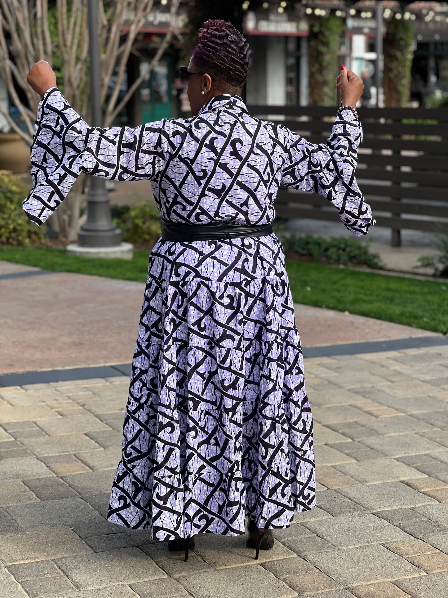 Karena African Print Dress