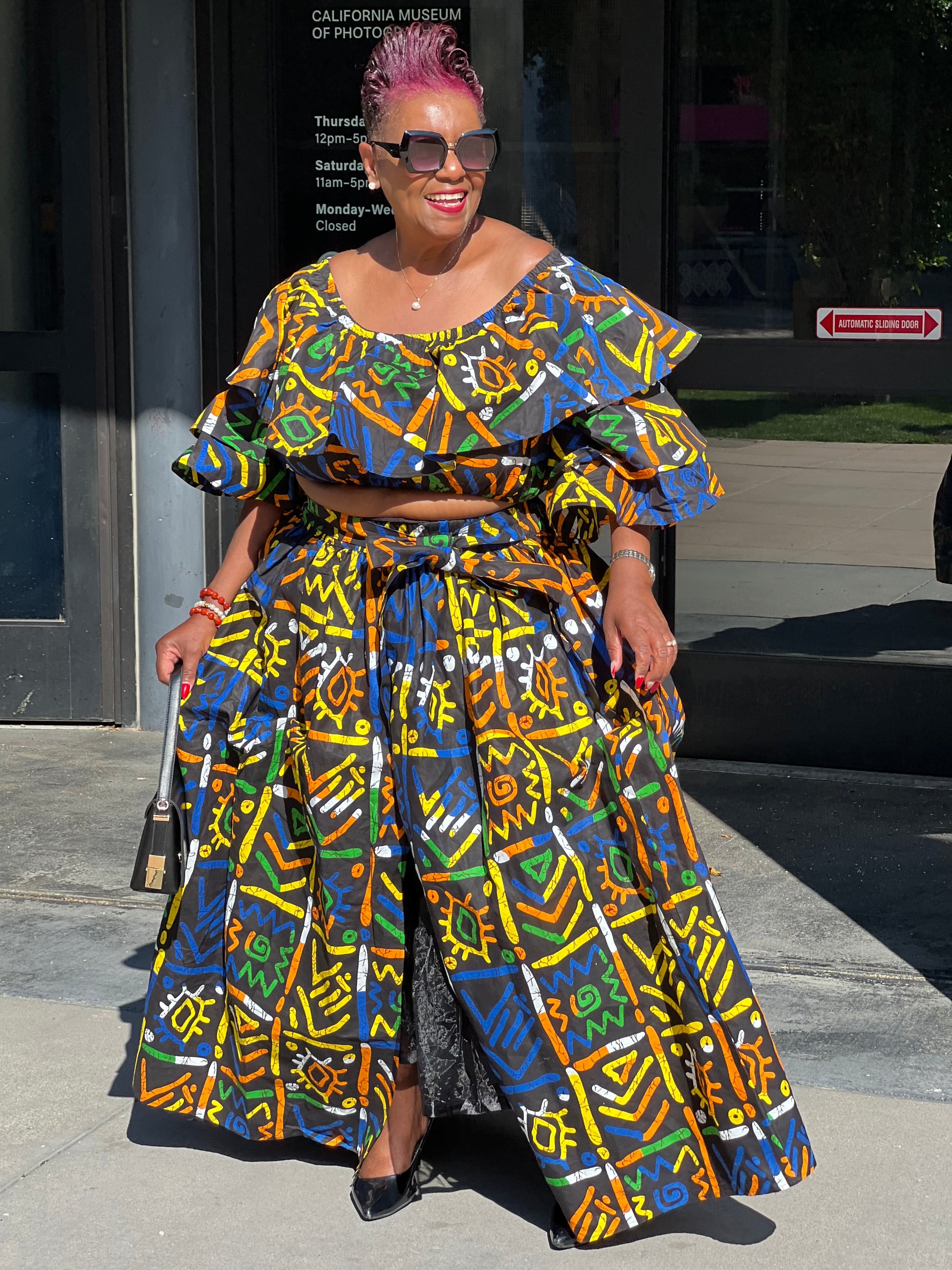 Parker African Print Skirt & Crop Top - Shirley Girl Boutique