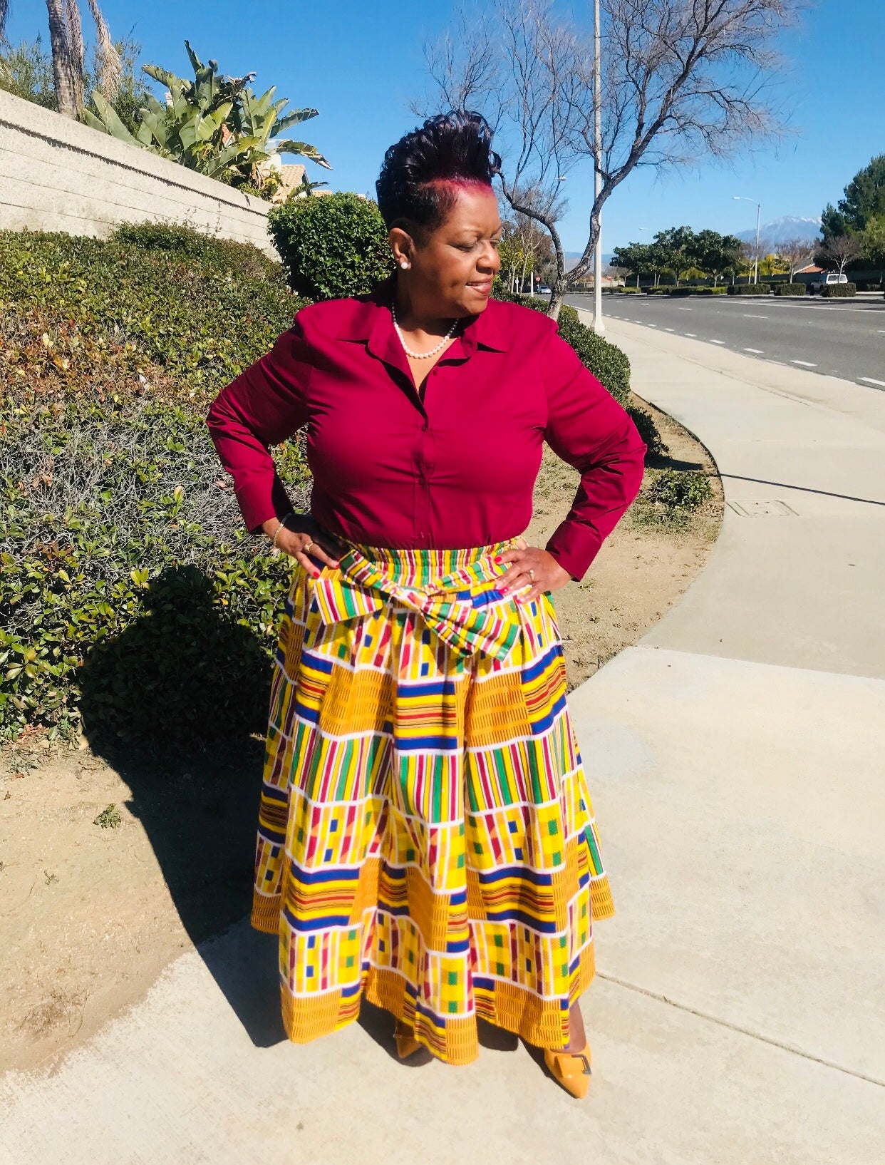 Morgan African Print Maxi Skirt - Shirley Girl Boutique