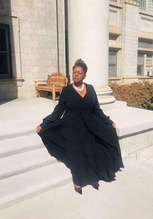 The Classy Flowy Black Maxi - Shirley Girl Boutique