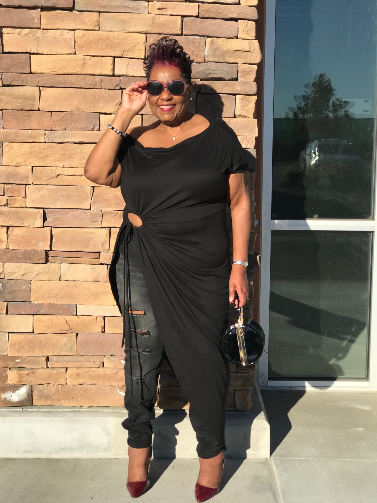 Midnight Off-The-Shoulder- Maxi - Shirley Girl Boutique