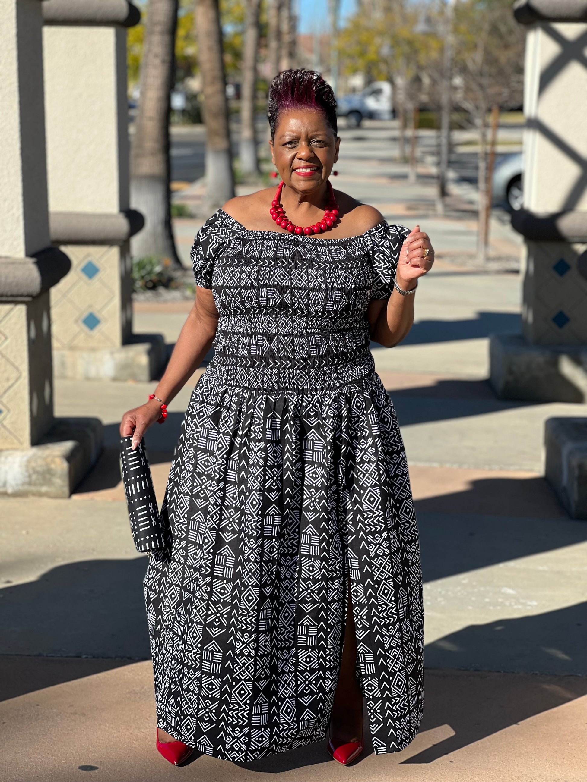 Zuri African Print Maxi Shirley Girl Boutique Zuri African Print Maxi Shirley Girl Boutique